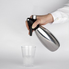 Сифон за сода от неръждаема стомана 1л  - Класик